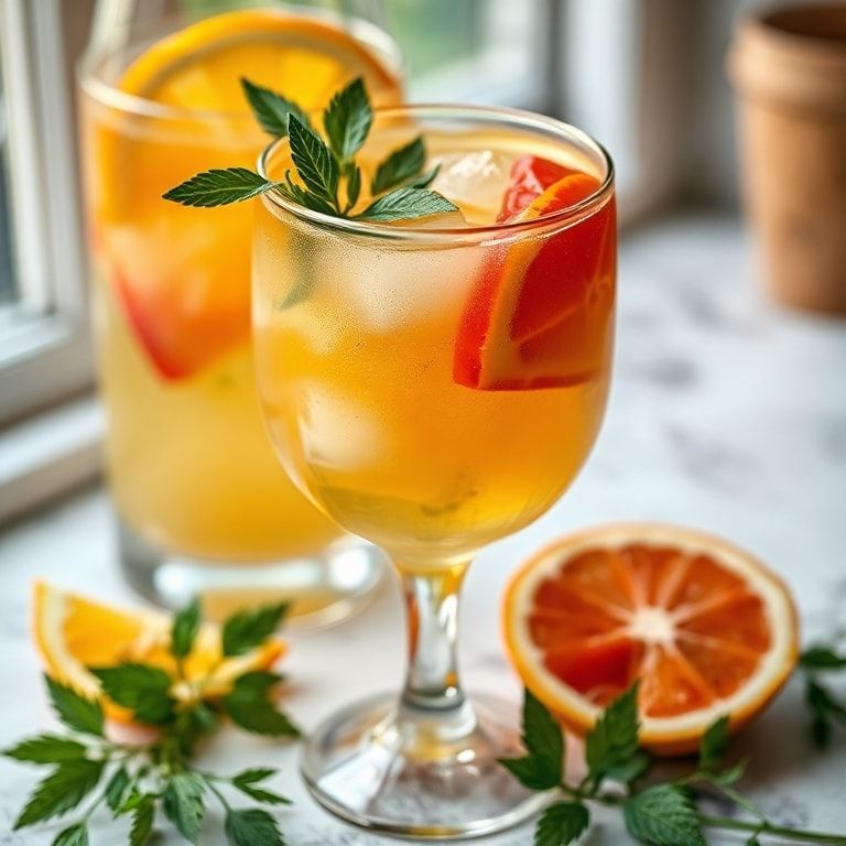 Refreshing Tropical White Wine Sangria Recipe for Summer – Easy Homemade Drink for Parties finished