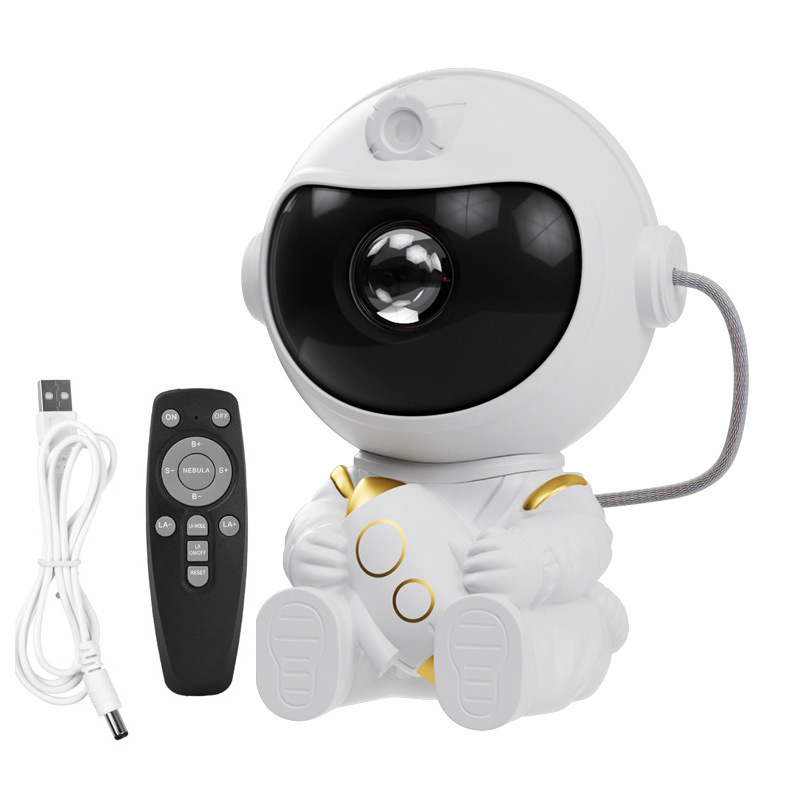 Star projector with astronaut and starry sky