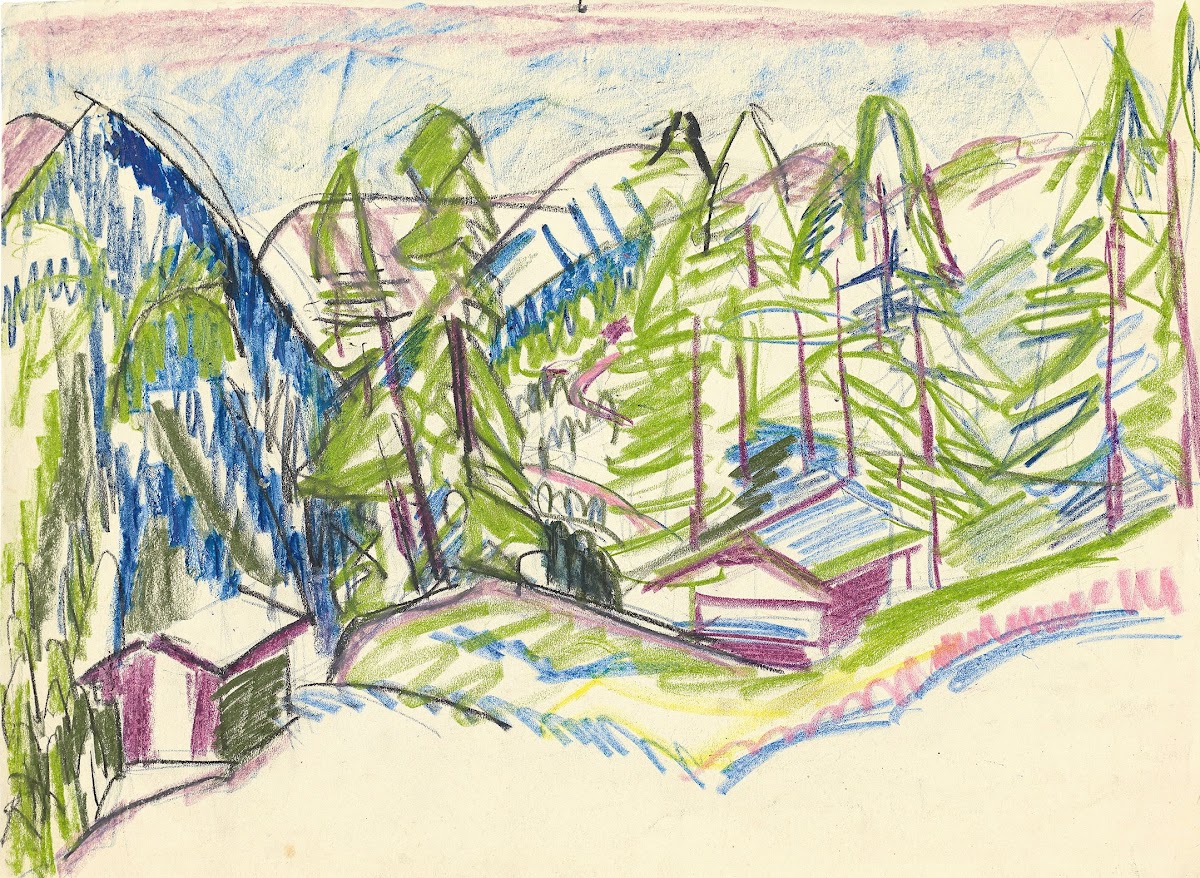 Berglandschaft von Clavadel Circa 1925