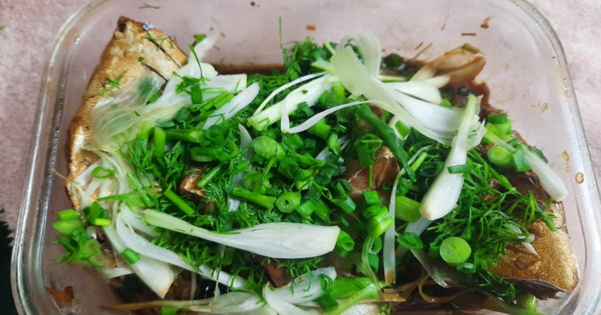 Cá bạc má hấp xì dầu