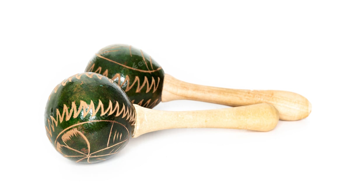 Maracas Pair on White Background for Latin Rhythms Free Download – Envato Elements