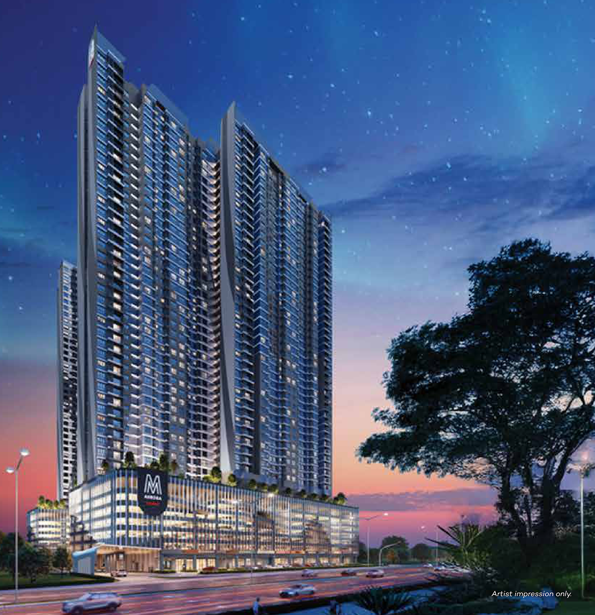 M Aurora — facade