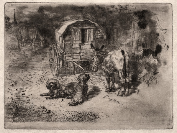 The Guardians of the House or the Friends of the Saltimbanque c 1875