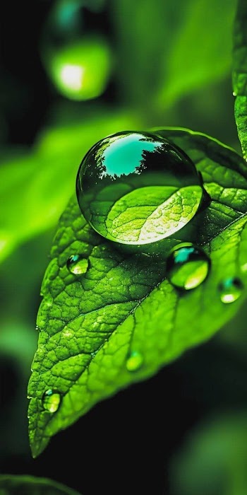 Water Drop Leaf Picture