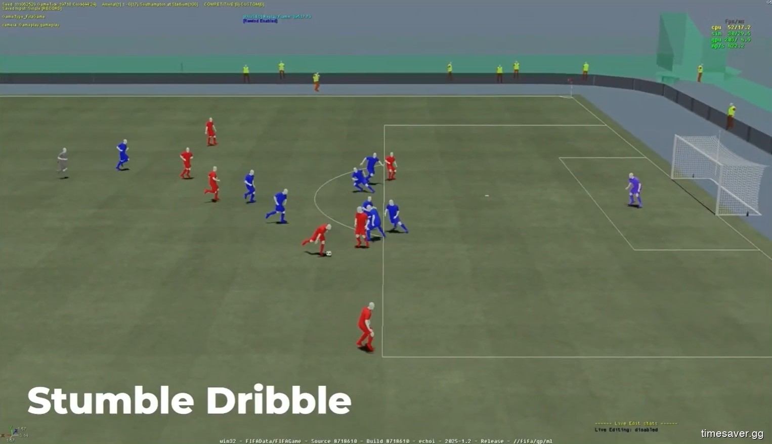FC 27 Division Rivals gameplay — FC 27 closed beta match showing in-game action for CQP accumulation