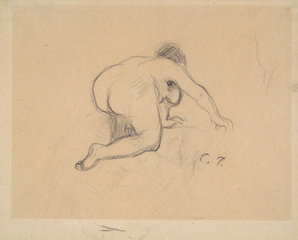 Woman Kneeling mid to late 19thcentury