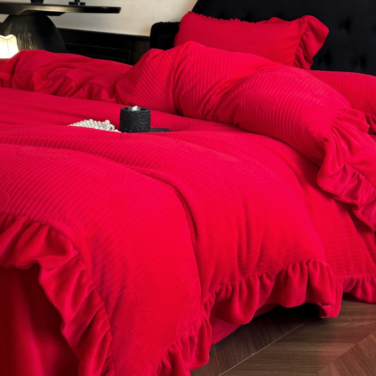 Milk fiber wedding bedding, 4-piece
