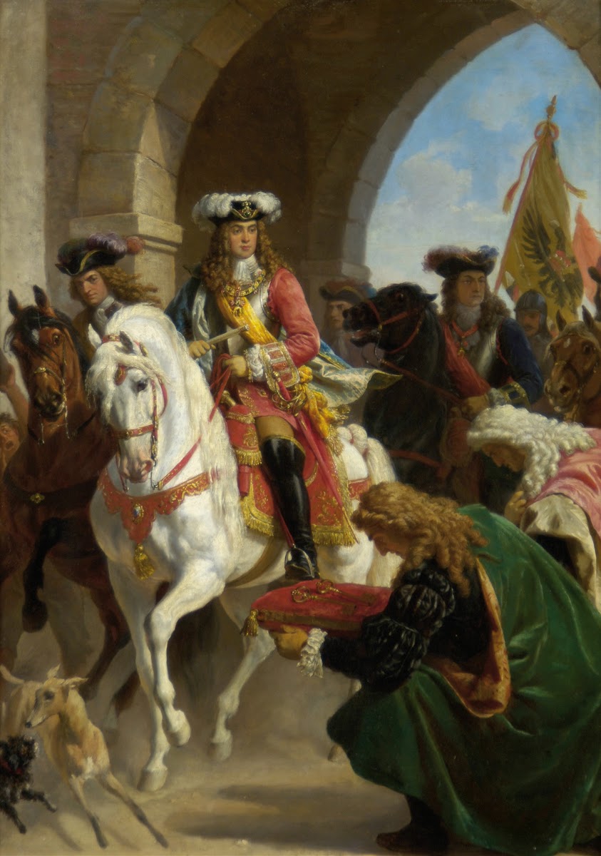 Entry of Charles III in Madrid in 1710 around 1865