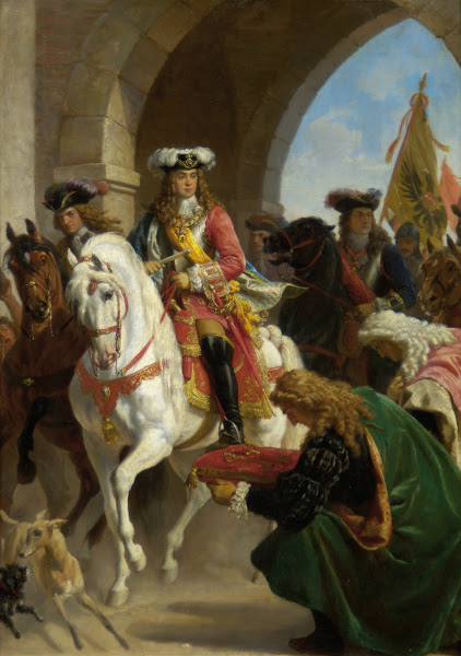 Entry of Charles III in Madrid in 1710 around 1865
