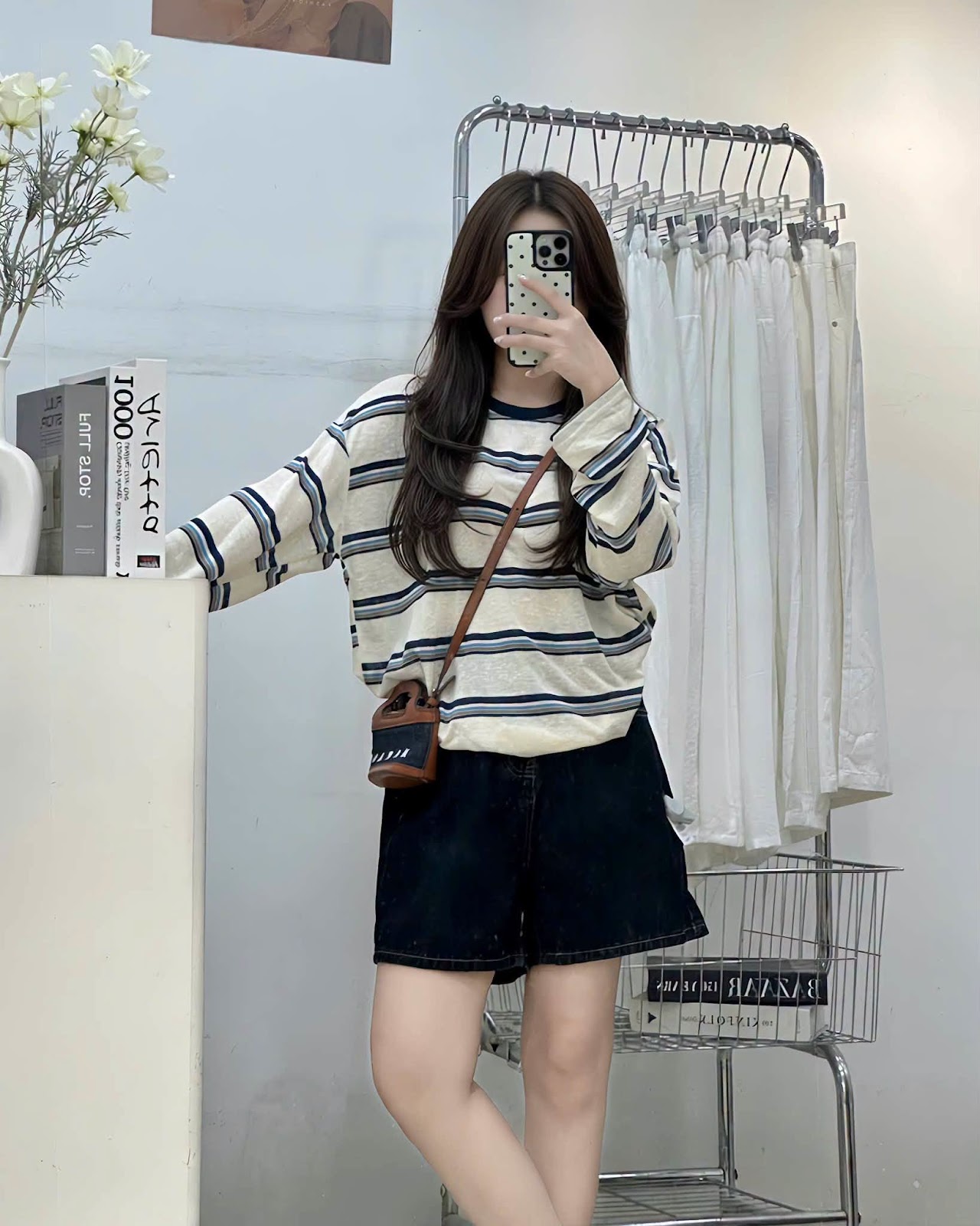 Áo thun dài tay kẻ ngang XONXEN SHOP 11318 – Image 3