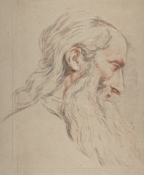 Head of a Bearded Man ca 1750