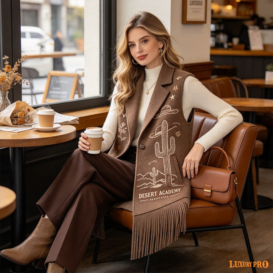 AOP STY-009 Women's Long Coat