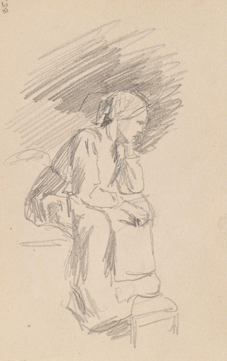 Sittende kvinne 1849