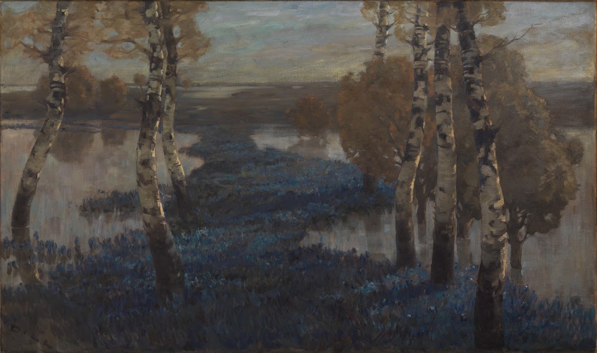 Überschwemmte Salbeifelder in der Po  Ebene ca 1900