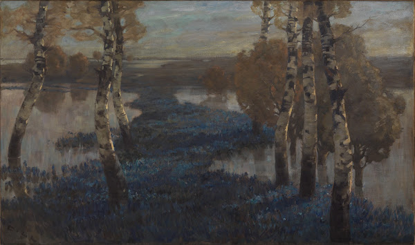 Überschwemmte Salbeifelder in der Po  Ebene ca 1900
