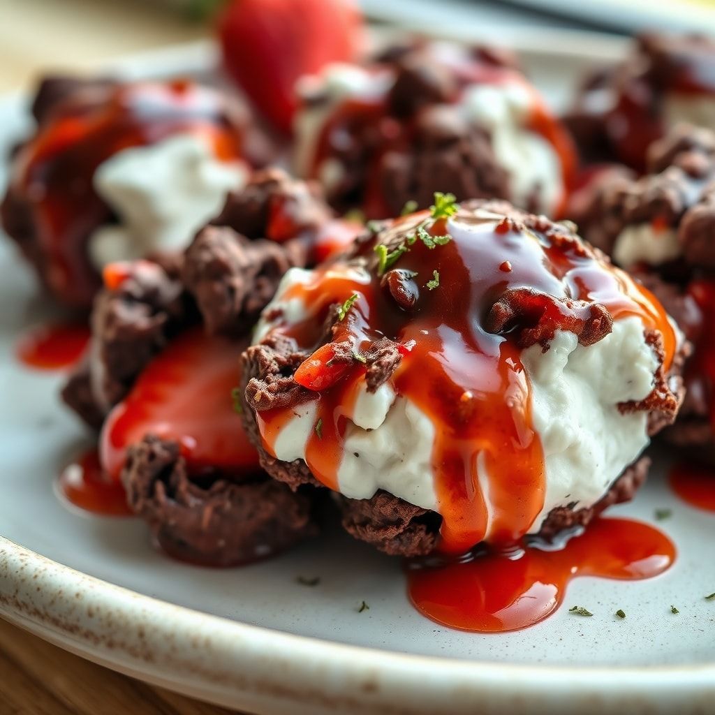 Chocolate Strawberry Greek Yogurt Clusters | Easy Homemade Snack finished