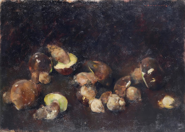 Natura morta con funghi