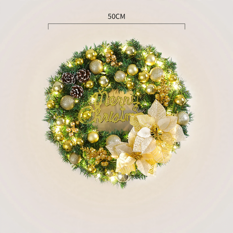 Christmas wreath, modern and simple