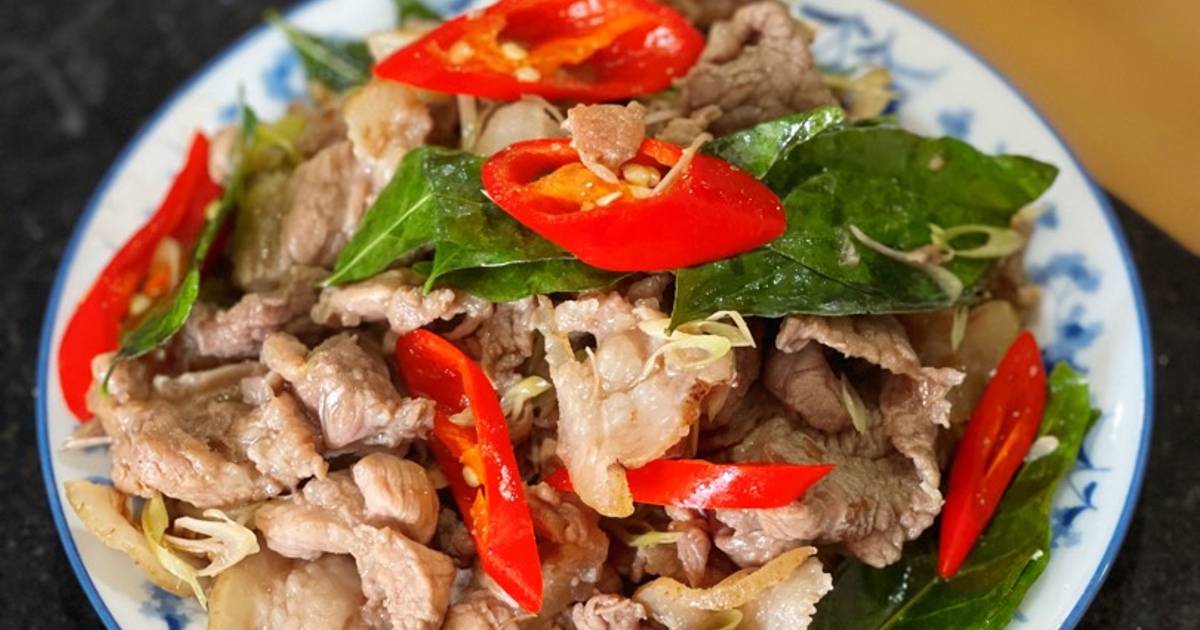 Nai xào sả ớt