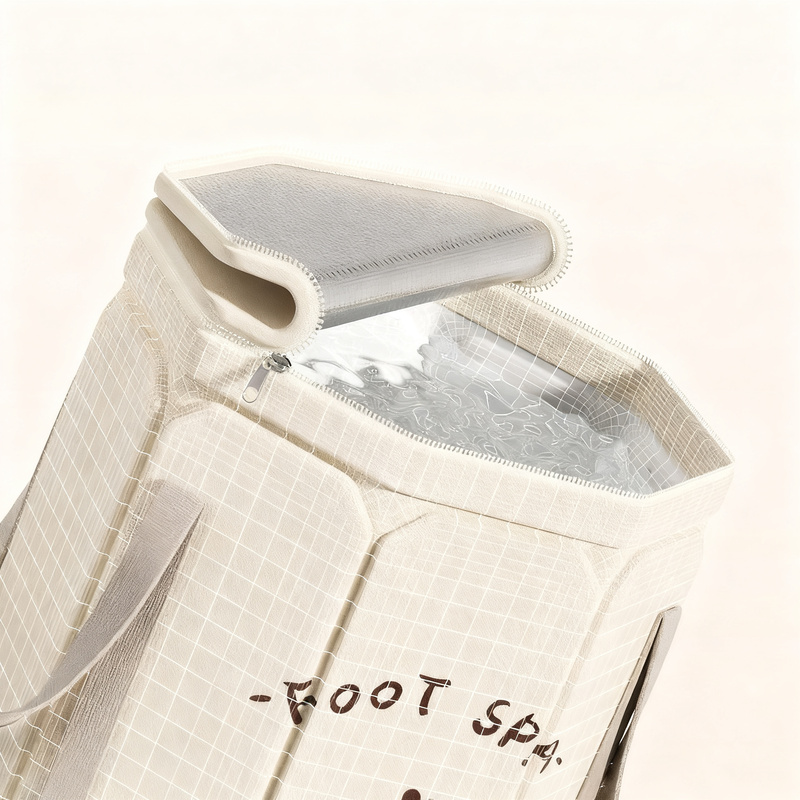 Portable foot bath made of PVC, foldable
