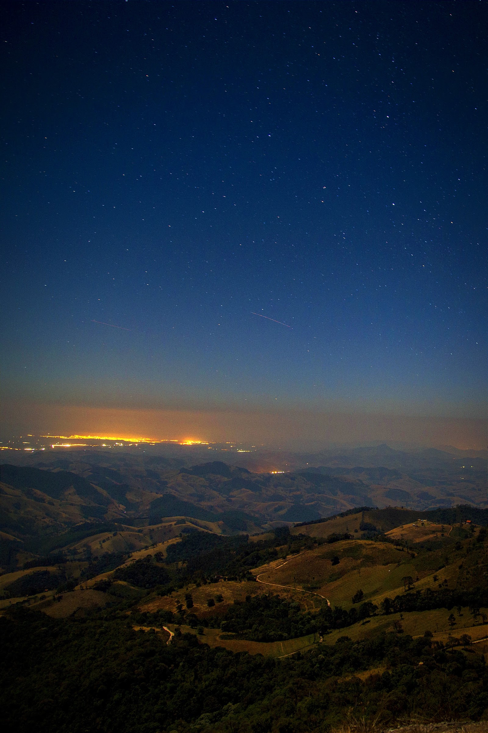 Início da noite na serra