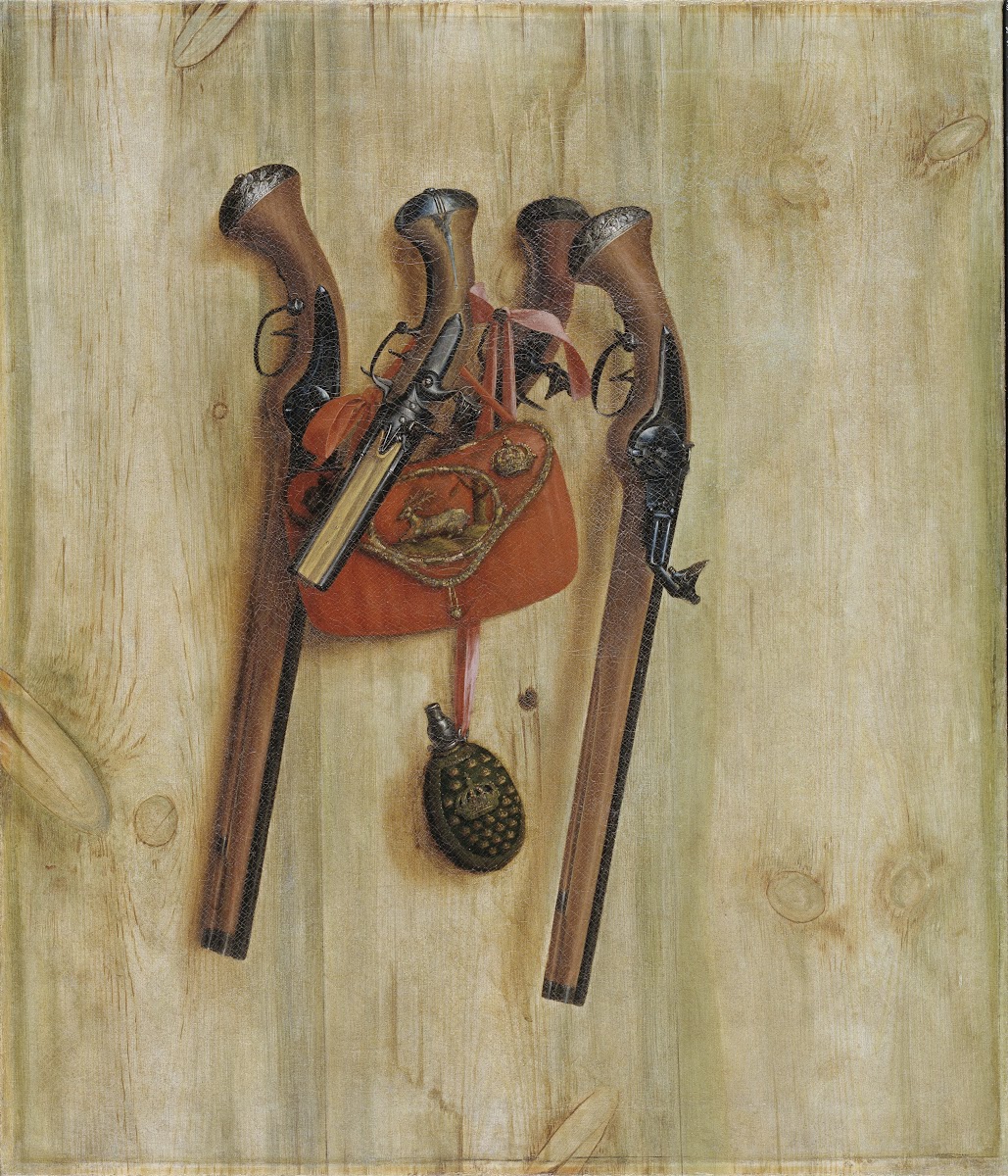 Trompe Loeil With Pistols 1672