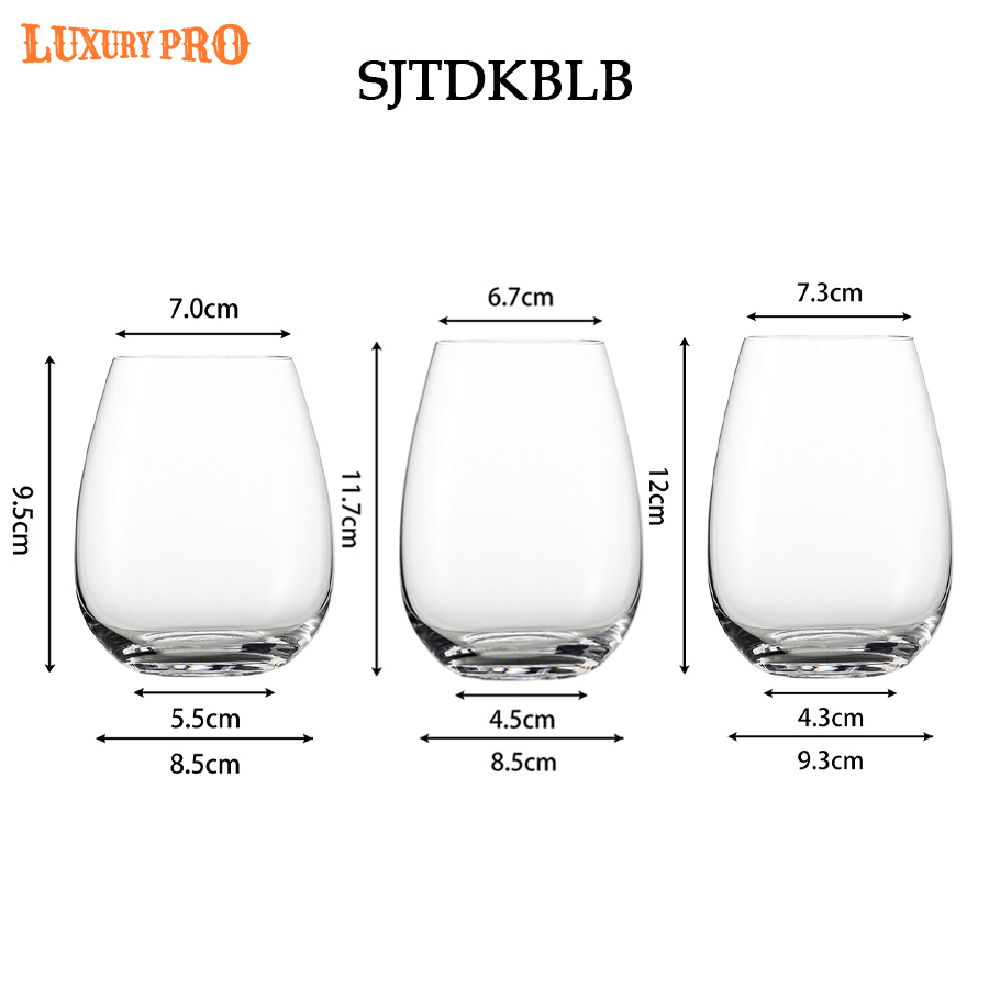 Crystal Sticker Eggshell Glass Cup