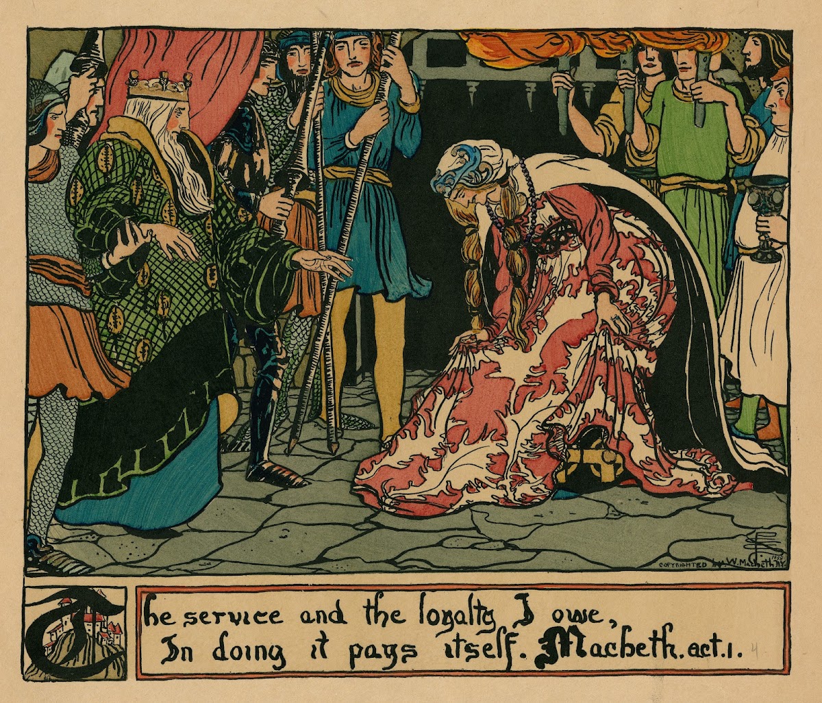 The service and the loyalty I owe in doing it pays itself Macbeth act 1 scene 4