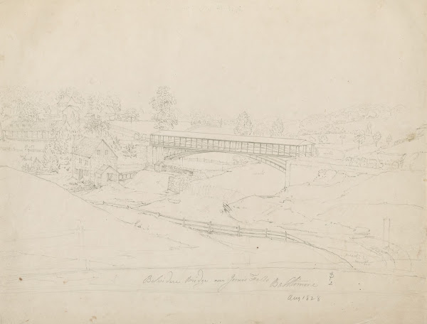 Belvidere Bridge over Joness Falls Baltimore 1828