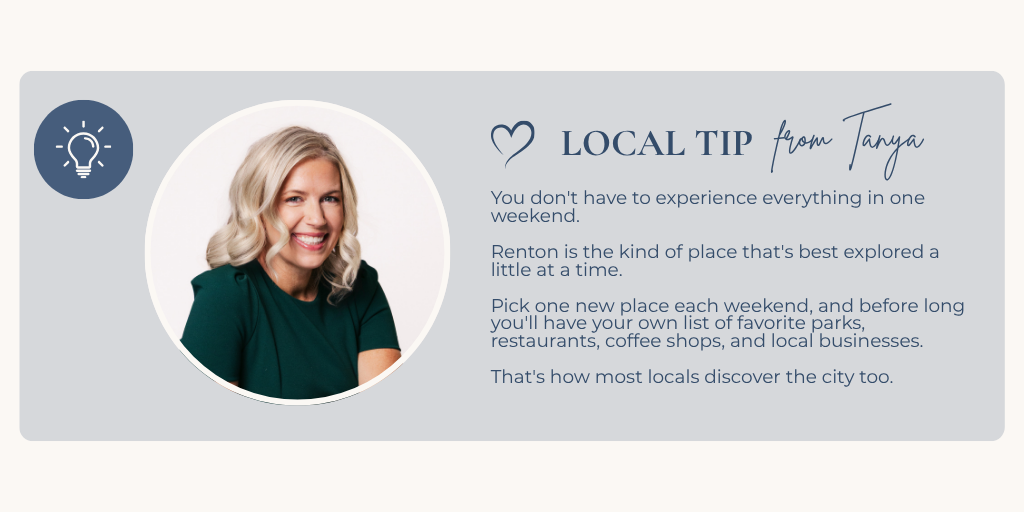 Local tip from Tanya