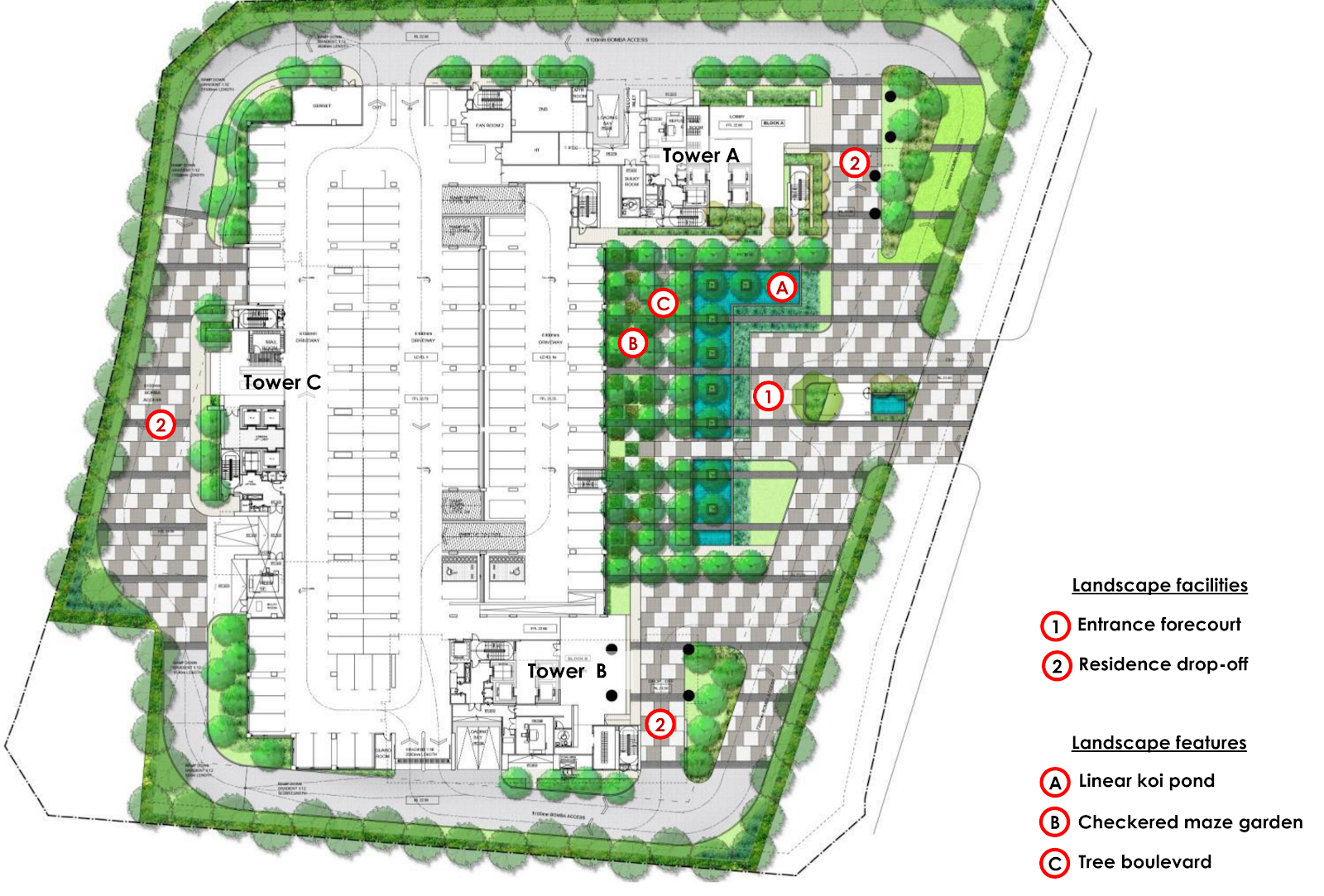 Grand Medini — kemudahan