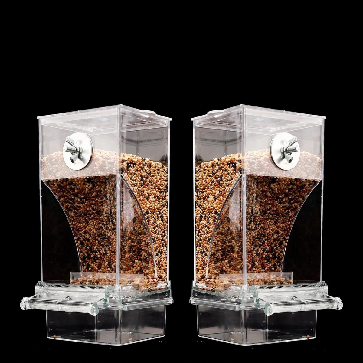 Automatic Bird Feeder, transparent