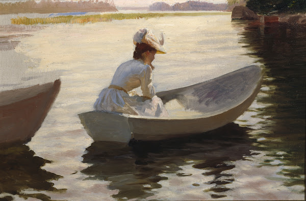 Woman in a boat 1886
