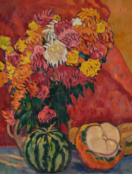 Dahlias et coloquintes 1917