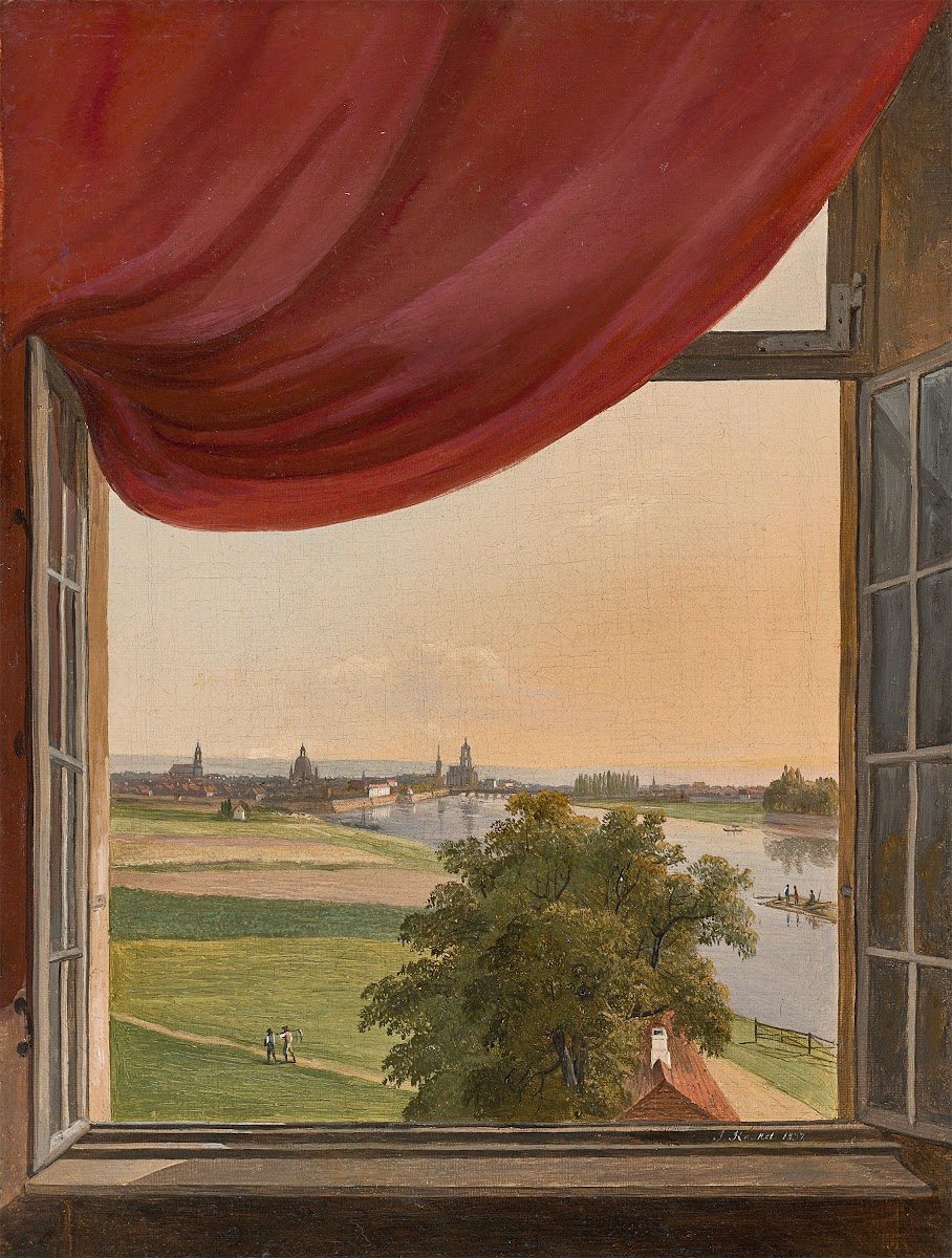 Window view of Dresden 1837
