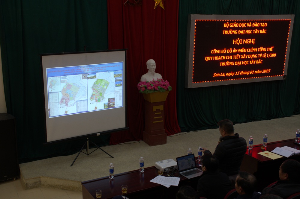 Hội nghị công bố Đồ án điều chỉnh tổng thể quy hoạch chi tiết xây dựng tỷ lệ 1/500 Trường Đại học Tây Bắc