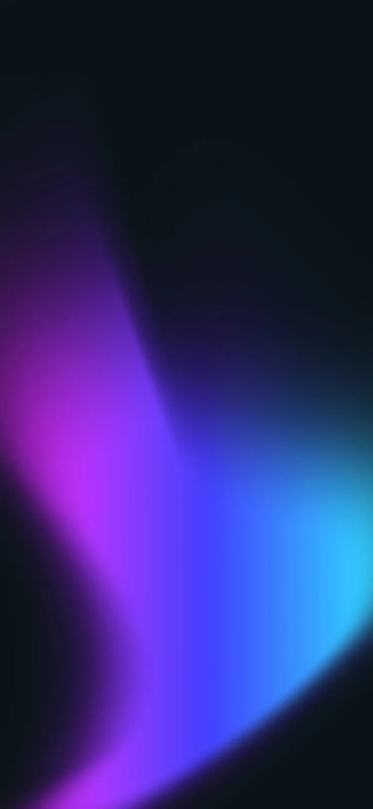 Abstract Blue and Purple Waves - Digital Abstract Art Full HD iPhone Wallpaper (1290x2796)