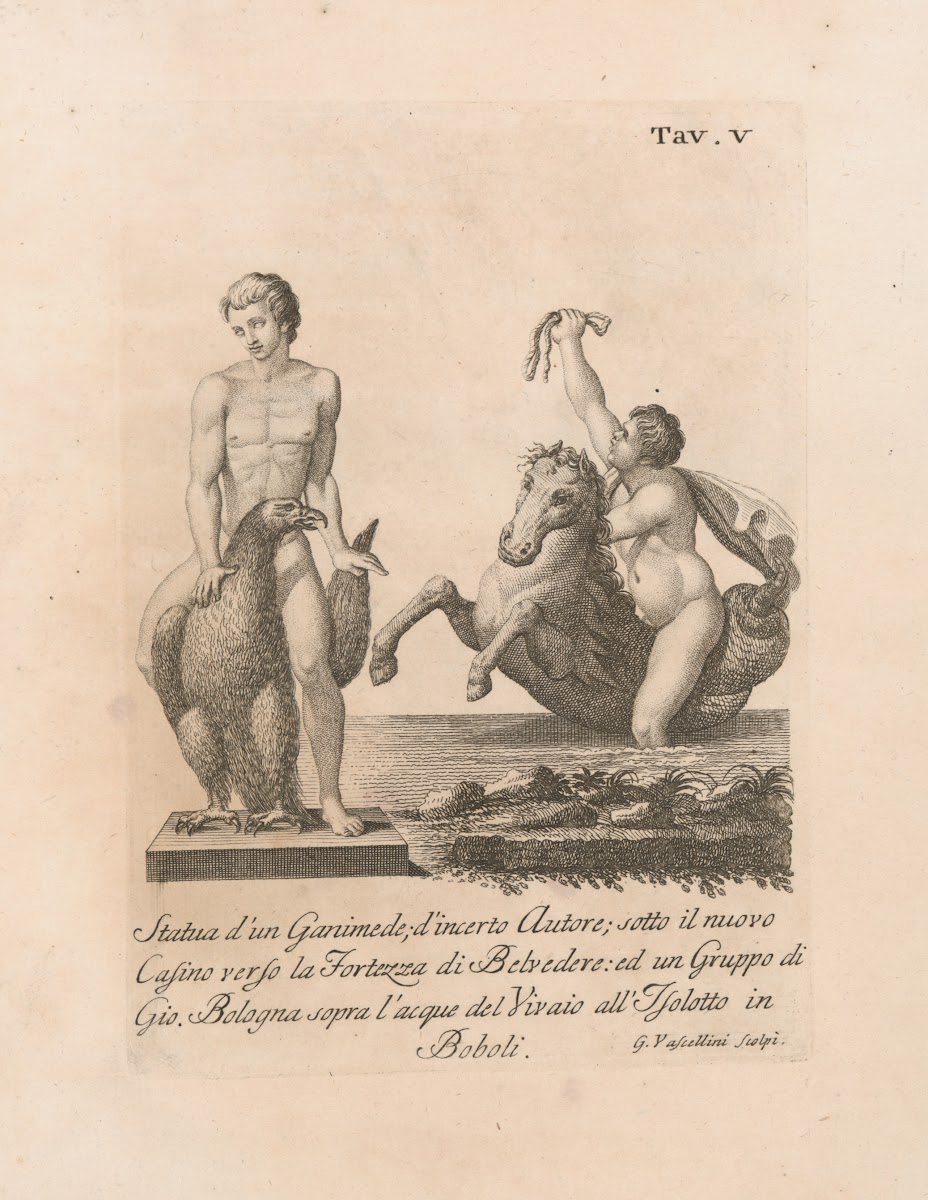 Statua dun Ganimede dincerto Autore sotto il nuovo Cafino verso la Fortezza di B