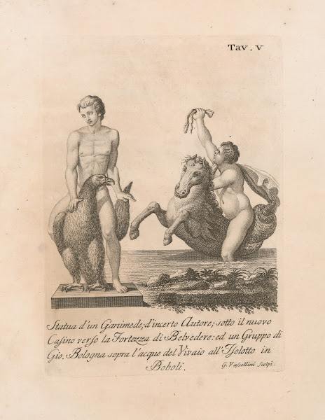 Statua dun Ganimede dincerto Autore sotto il nuovo Cafino verso la Fortezza di B