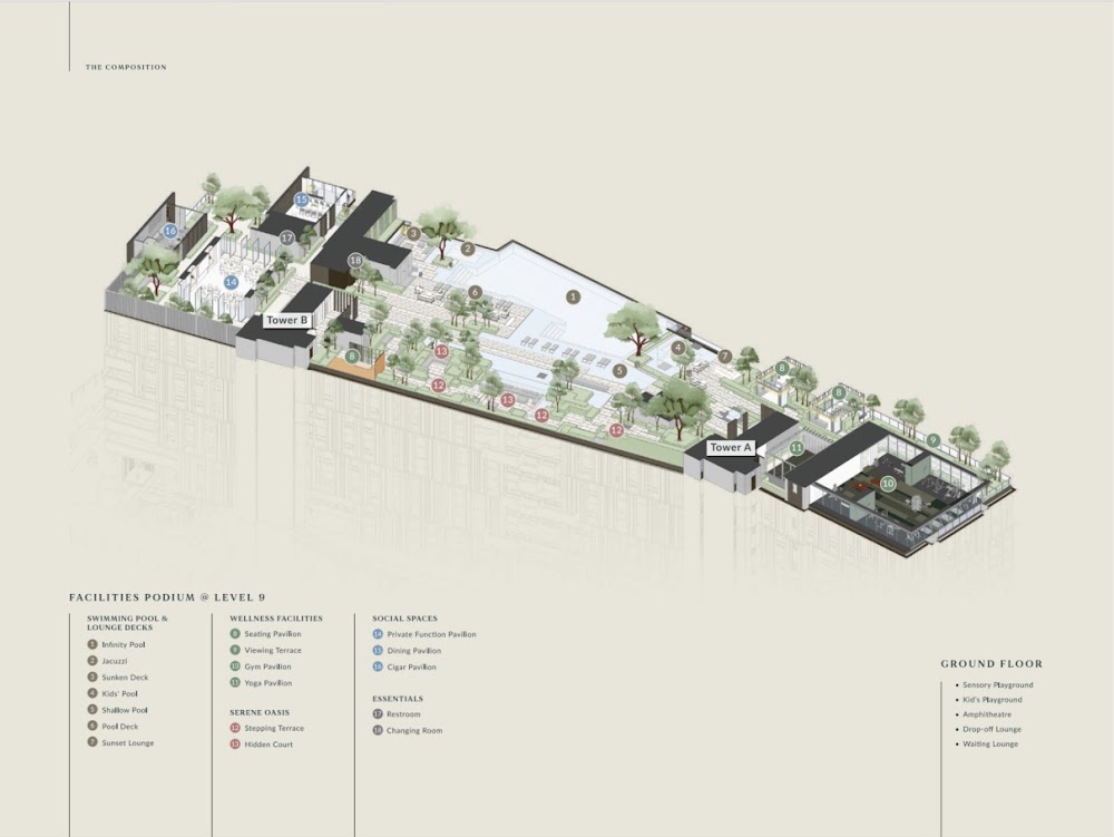 Aetas Seputeh Type A floor plan — 3500 sq ft, 4 bedrooms