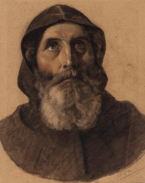 Tête de moine barbu 19th century