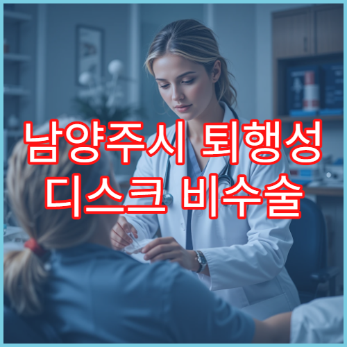 남양주시 퇴행성 디스크 비수술 척추 치료 재활 전문 병원