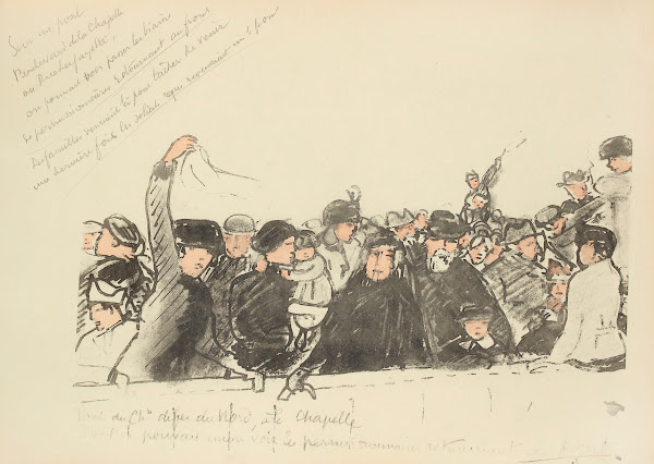 Sur un pont boulevard de la Chapelle où on pouvait voir passer les trains 1921