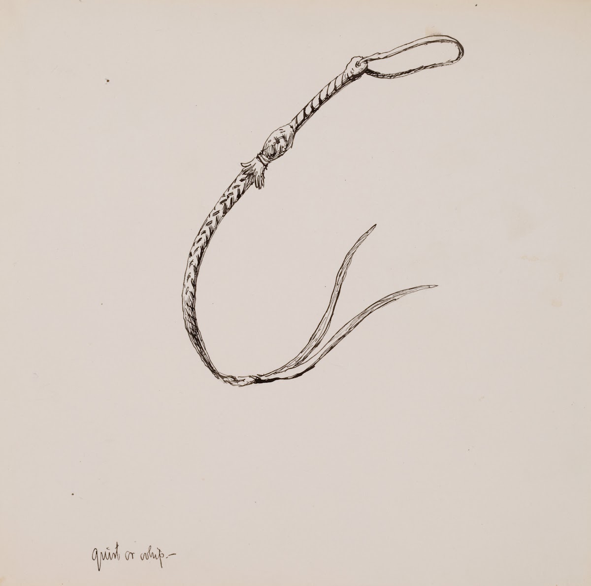 Quirt or Whip 1891