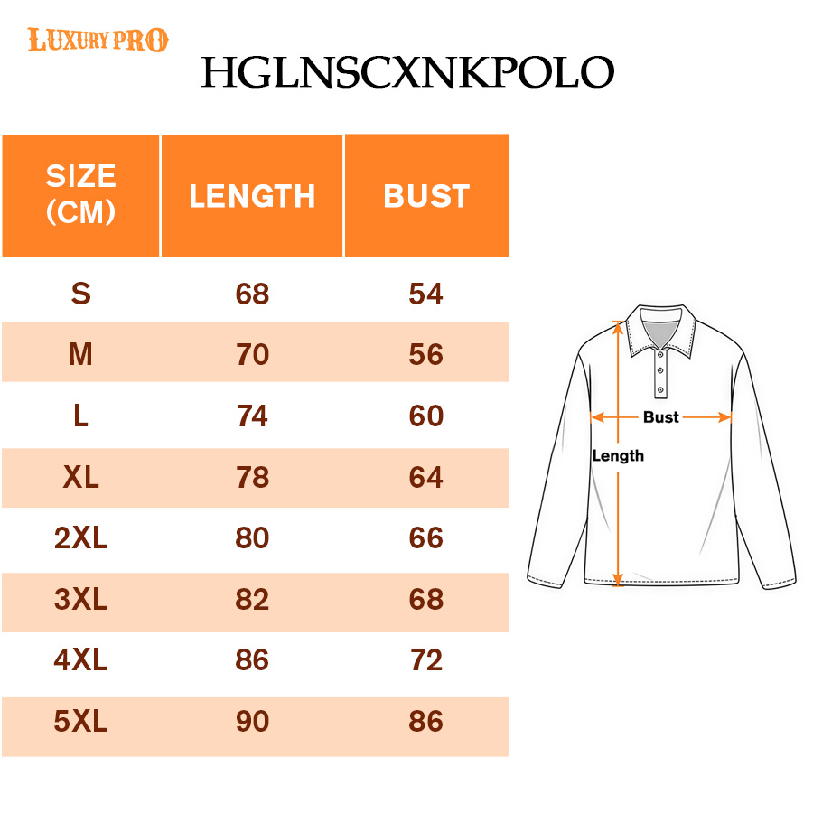 AOP HGL Men's Long‑Sleeve Button Polo