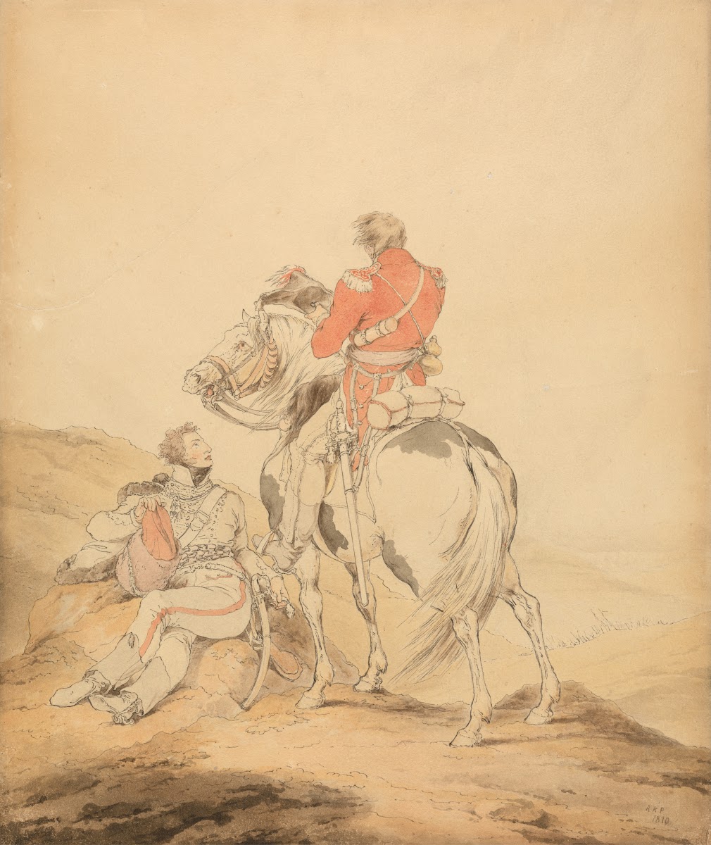 A British Officer of the Staff and an Officer of Hussars 1810