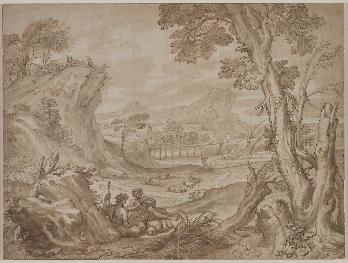 Landscape with Shepherds c 1700