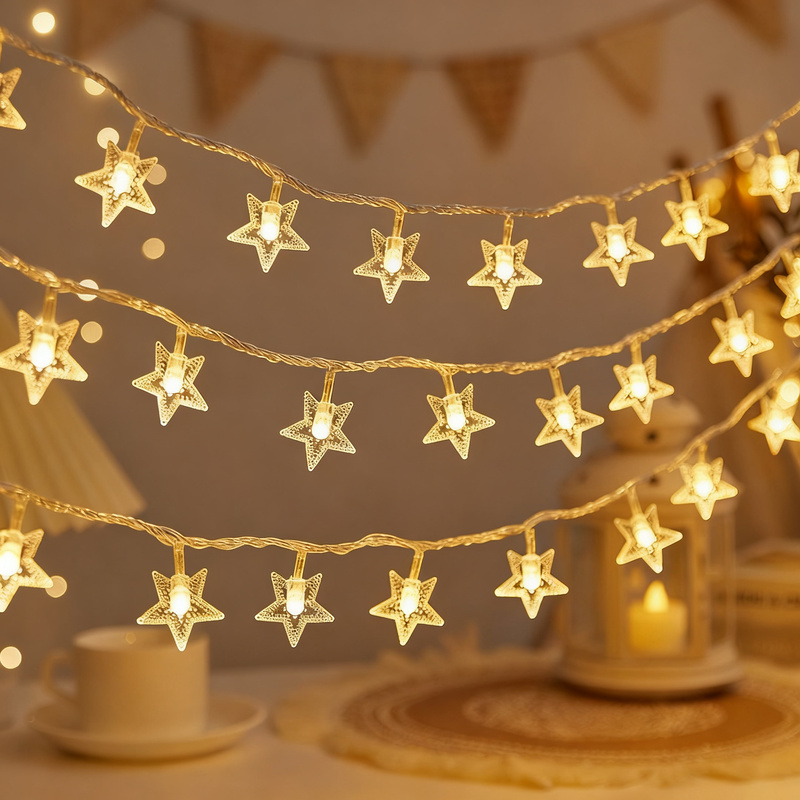 Solar string lights with various motifs