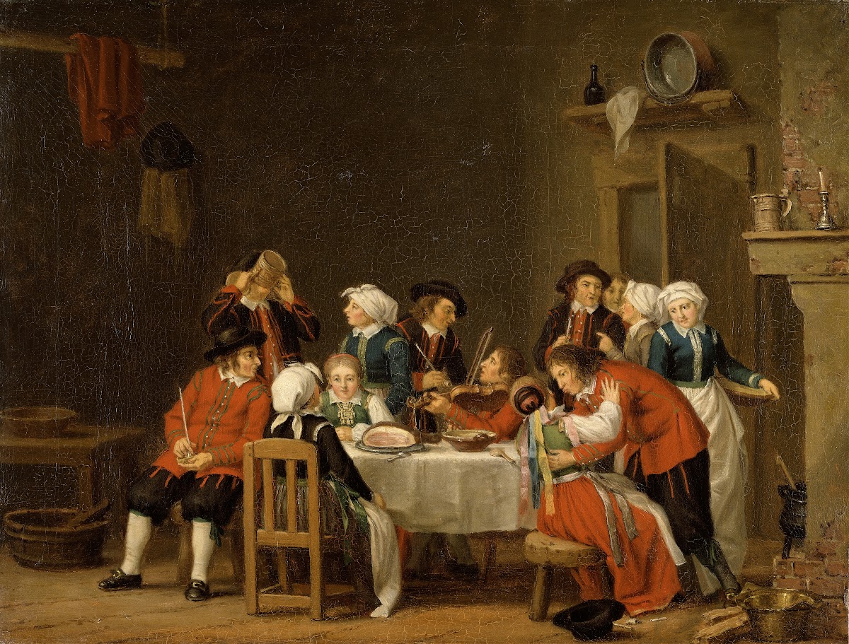 Convivial Scene in a Peasants Cottage