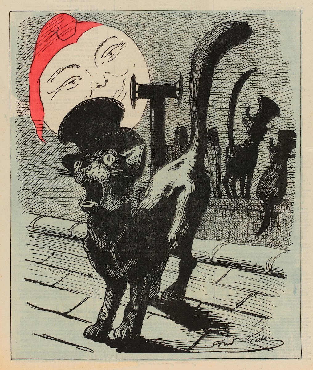 La Lune Rousse Mi Août par Gill 1879